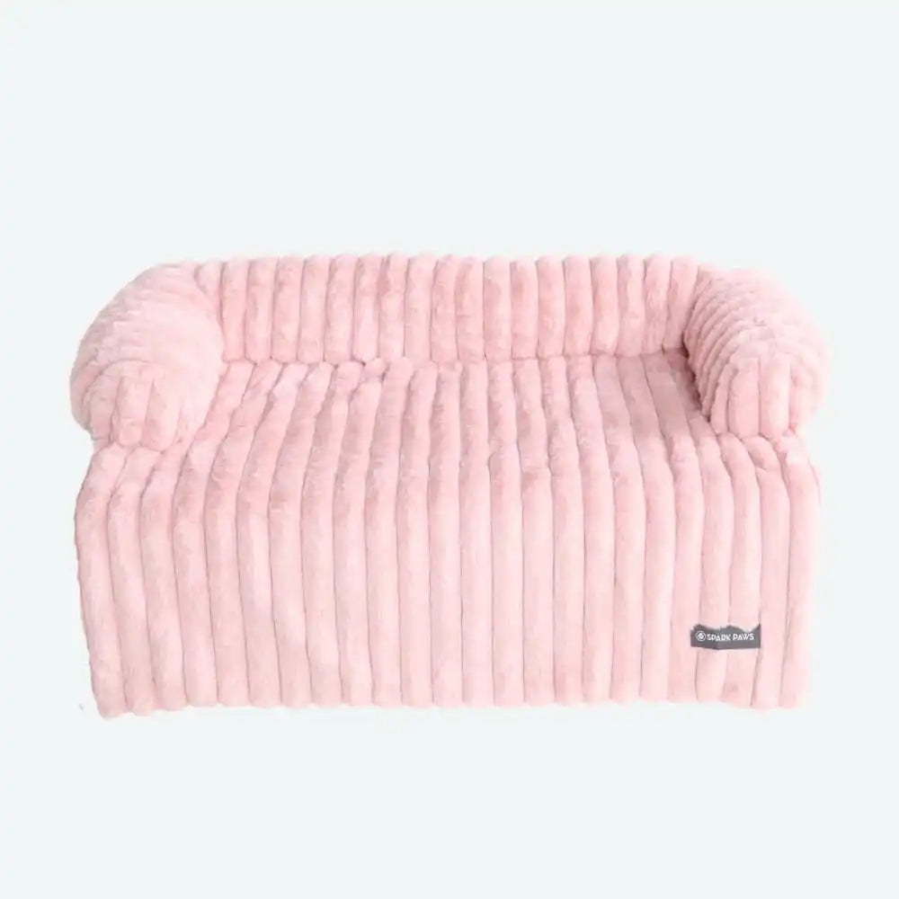 Luxury Couch Cover Dog Bed - Pink