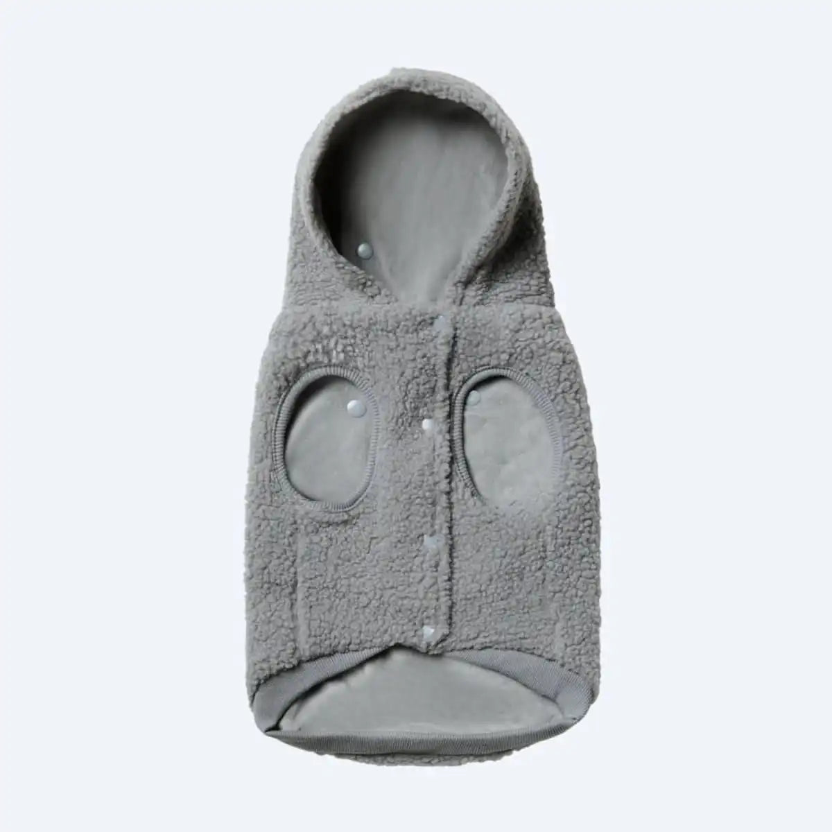Teddy Sherpa Dog Jacket - Silver Gray