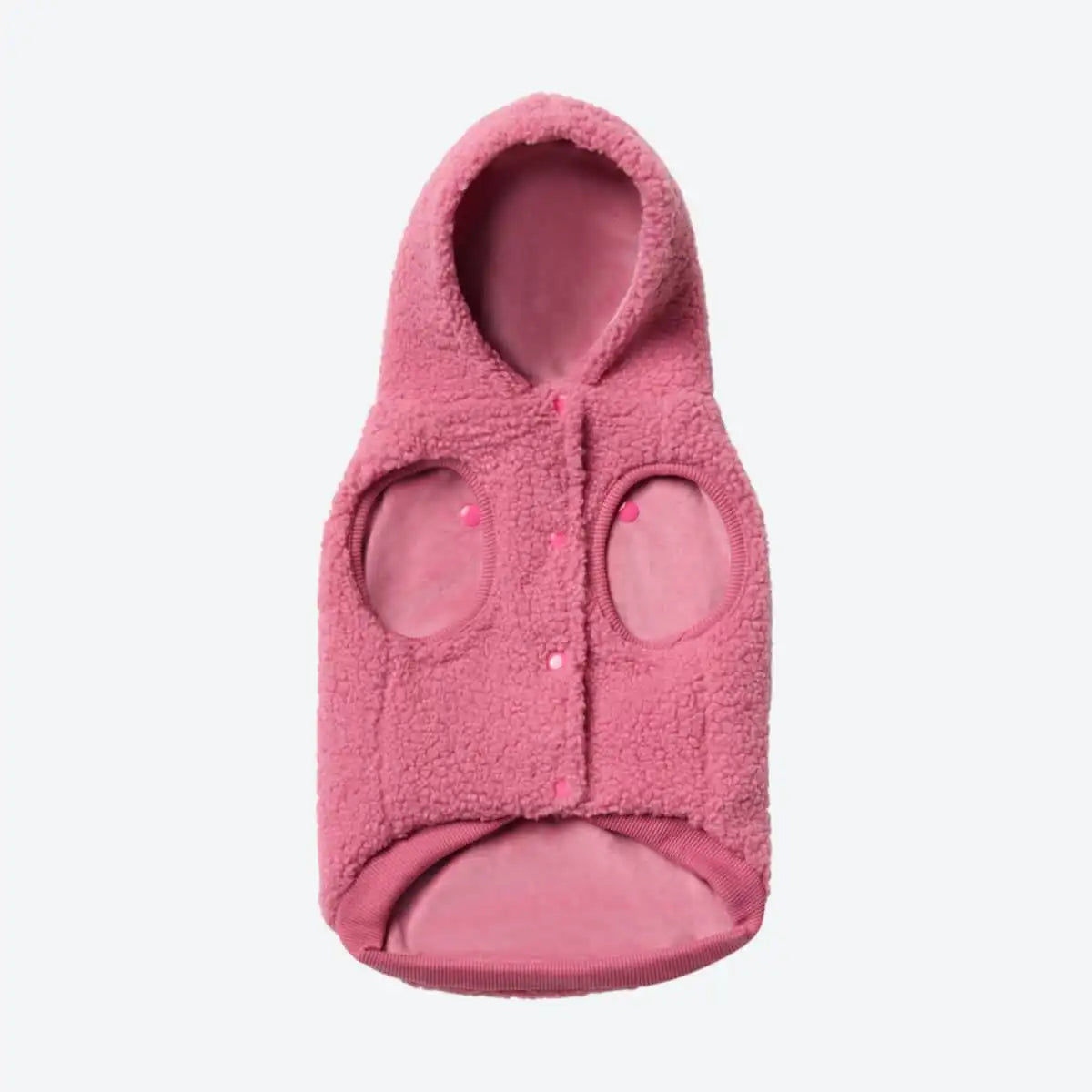 Teddy Sherpa Dog Jacket - Dark Pink