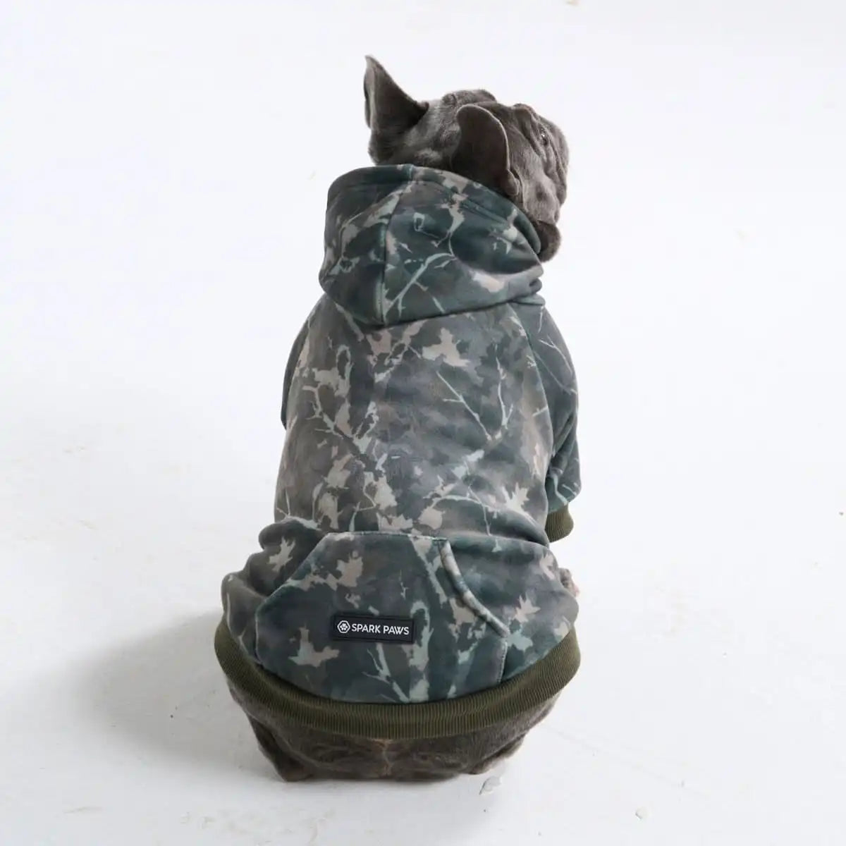 Concrete Wood Dog Hoodie - Timber