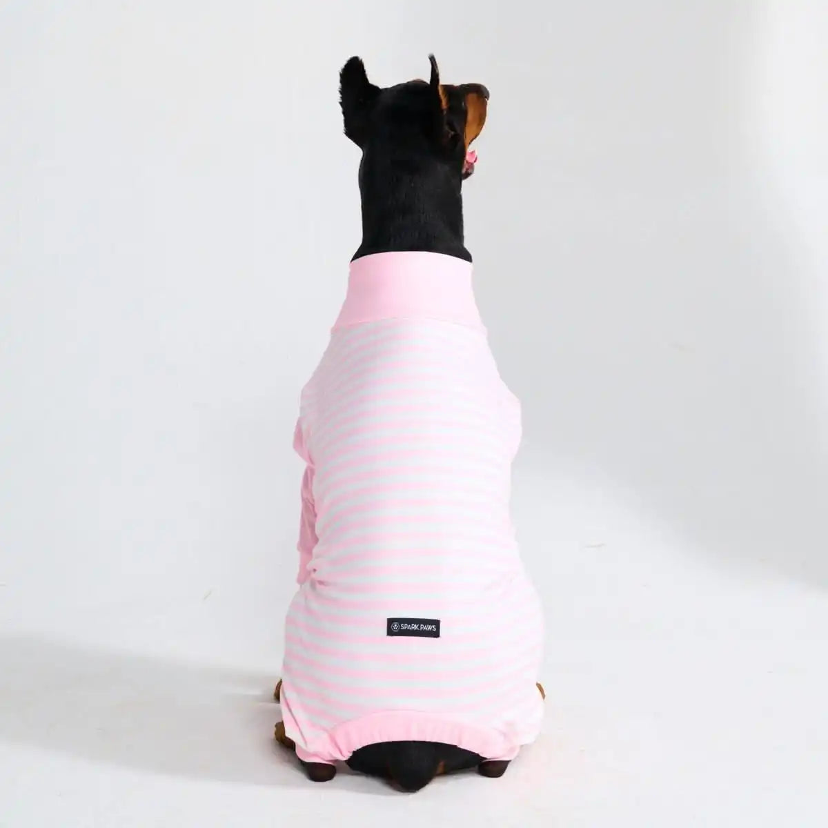 Dog Pajama - Pink Stripes