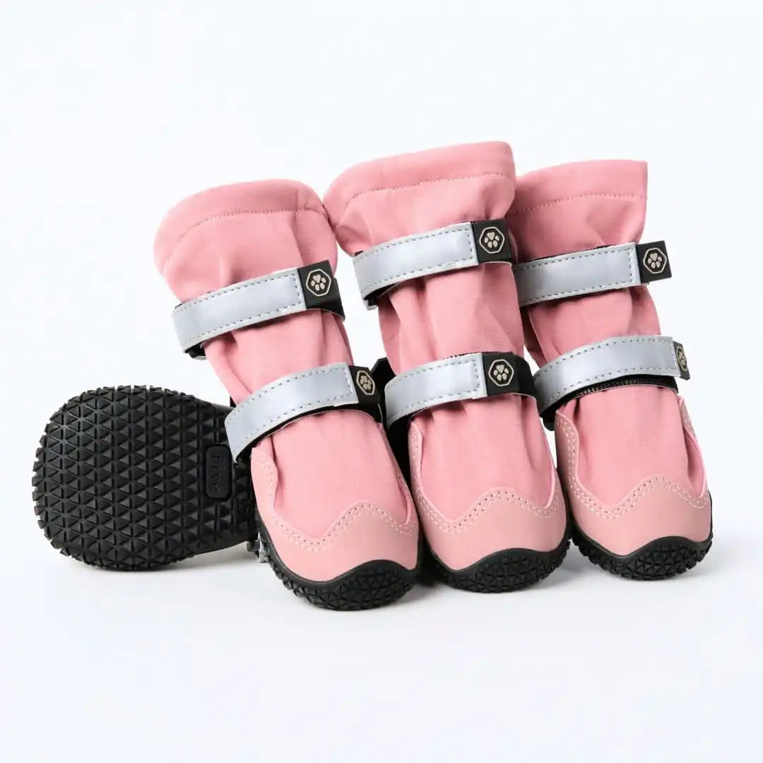 Dog Rainboots, Waterproof Dog Shoes - Pink