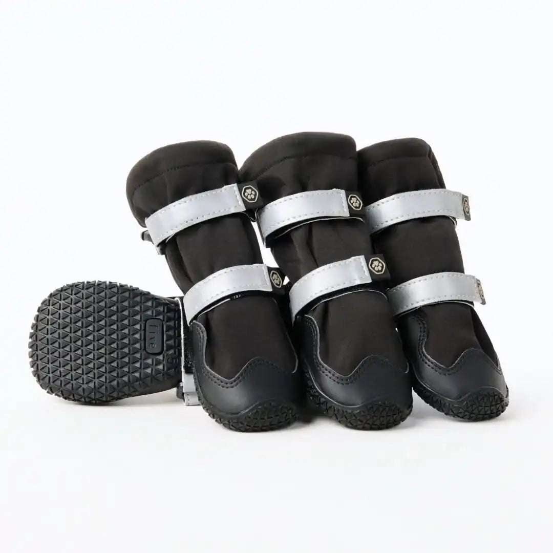 Dog Rainboots, Waterproof Dog Shoes - Black